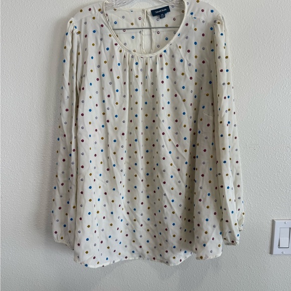 ModCloth Sheer Embroidered Polka Dot Top Size 2XL - Picture 2 of 7